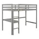 preview thumbnail 50 of 91, Modern Solid Wood Frame Loft Bed with Desk and Shelves