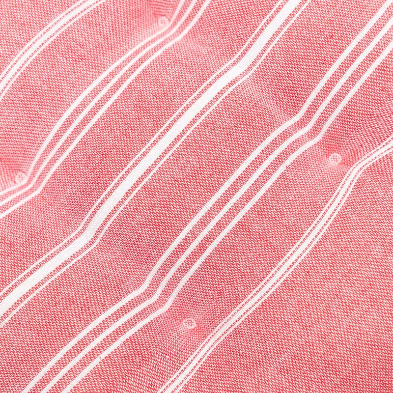 Fabstyles Tufted Fouta Cotton Set of 4 Chairpads with Ties - 16x16