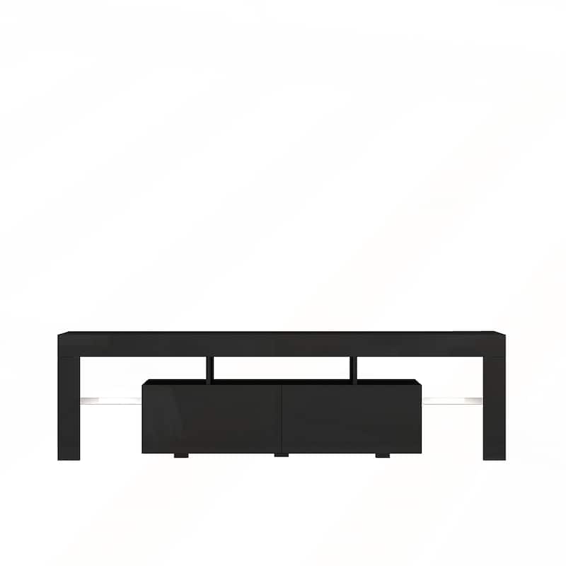 High gloss TV Stand with LED Lights