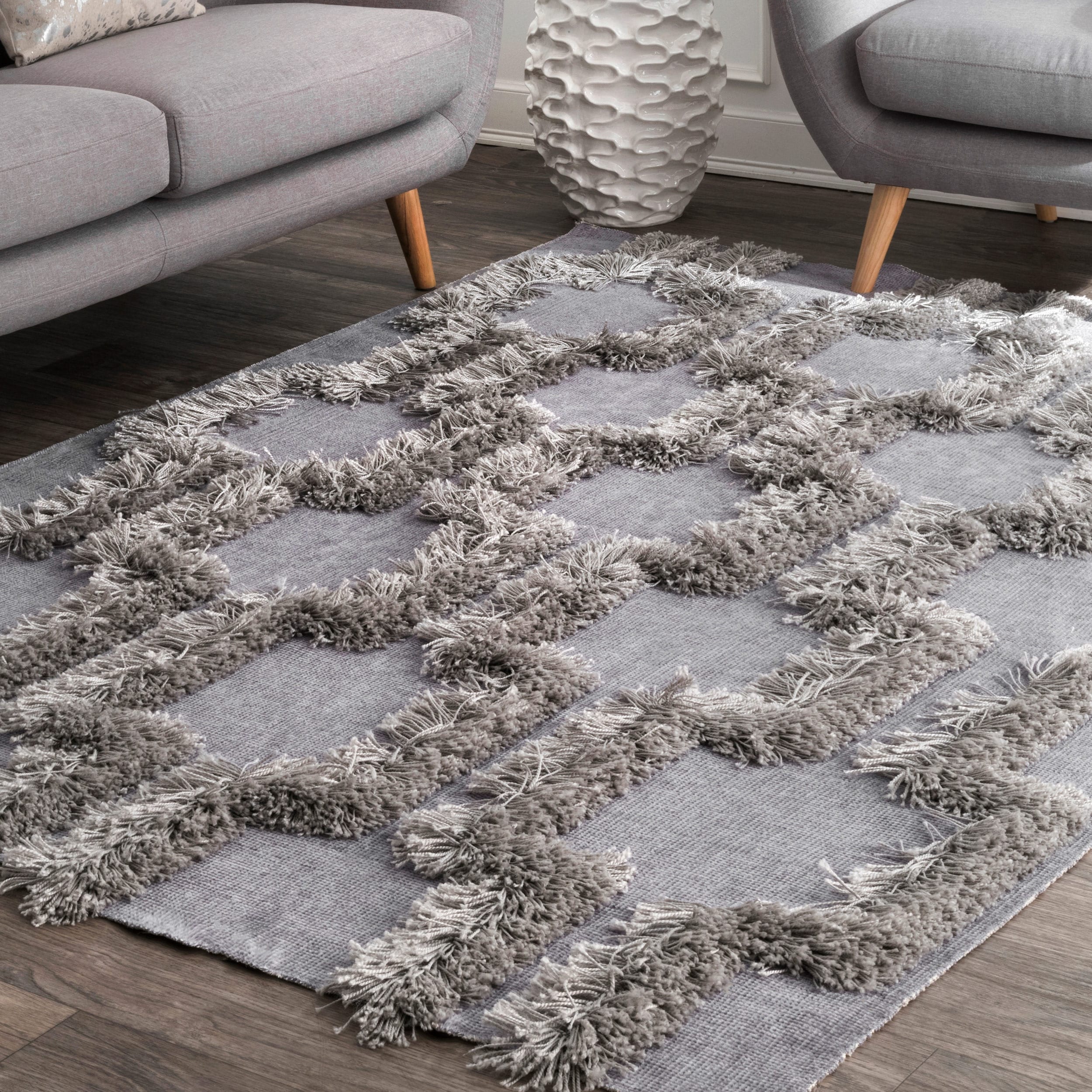 Nuloom Annalise Bloc Shaggy Area Rug