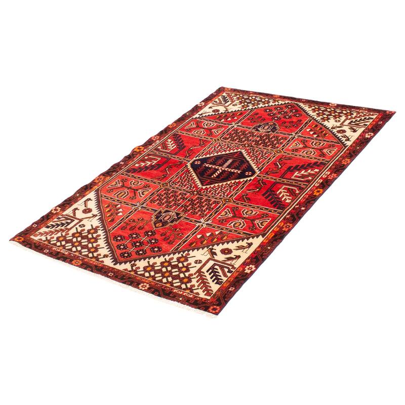 ECARPETGALLERY Hand-knotted Andelz Red Wool Rug - 4'8 x 7'1