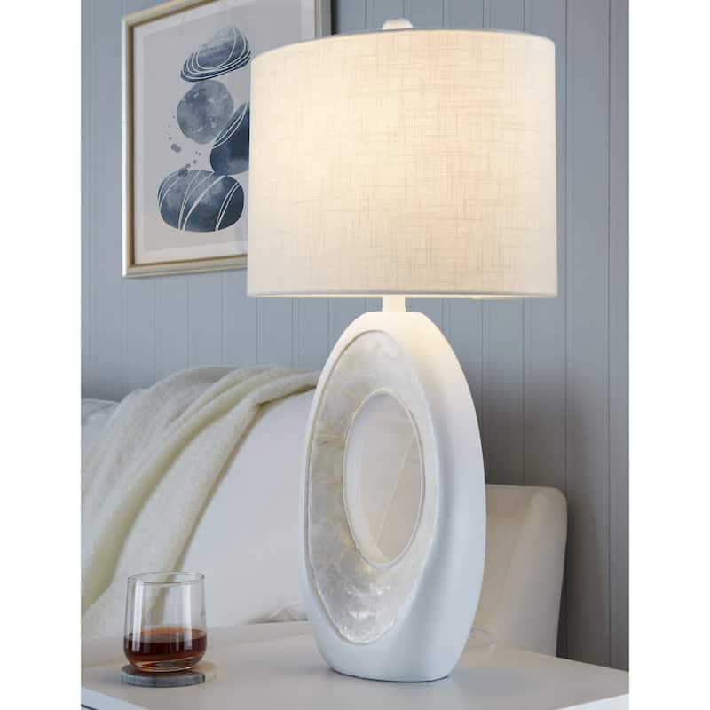 Silver Orchid Palmer Polyresin Table Lamp (Set of 2)