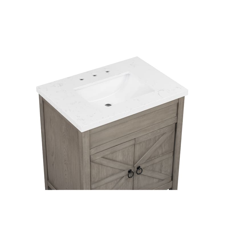 31'' Seward Bathroom Vanity with Engineered Stone Top - 31 L x 22 D x 34 H