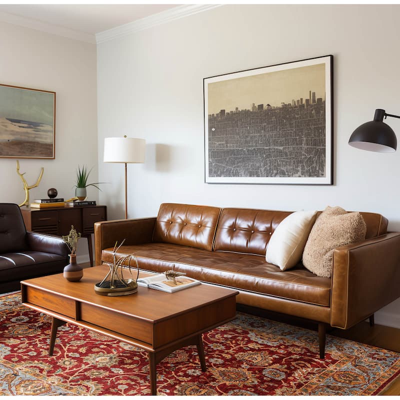 ECARPETGALLERY Hand-knotted Jamshidpour Red Wool Rug - 8'1 x 10'0