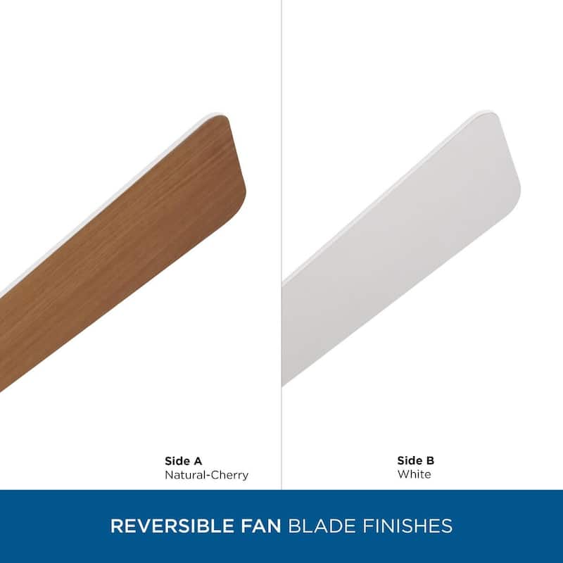 Trevina V 52 in. LED Indoor Satin White Modern Ceiling Fan with Light Kit and White Opal Shade - Medium - Medium - Satin White