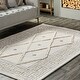preview thumbnail 8 of 7, Nuloom Ellsa Mediterranean Diamond Wool Area Rug