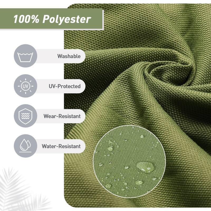 Aoodor Patio High Back Chair Cushions Set of 2