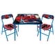 preview thumbnail 1 of 2, Marvel Spiderman 3 Piece Activity Square Table and Chair Set Red