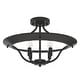 preview thumbnail 2 of 2, Hunter Perch Point Noble 4-Light Flush Mount Ceiling Light - Rustic, Transitional, Mountain, Modern