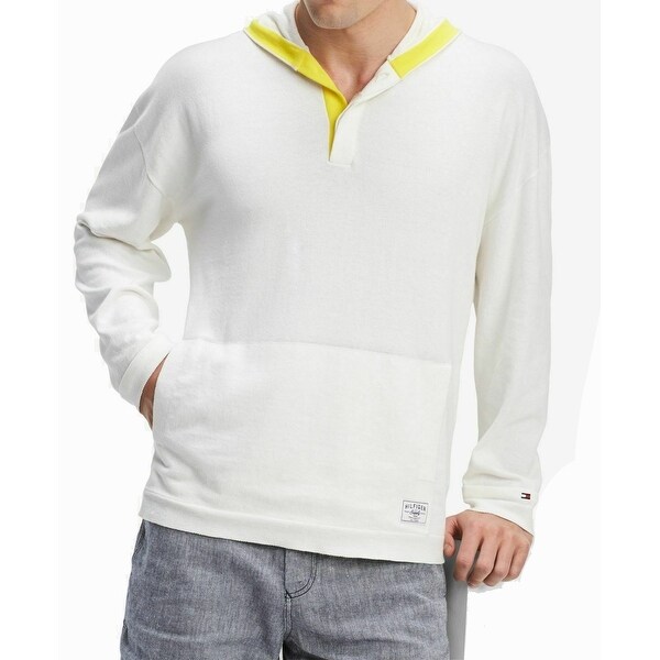 tommy hilfiger mens white hoodie