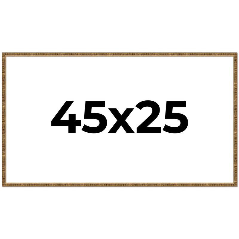 45x25 Frame Gold Solid Wood Picture Frame - Complete Modern Photo