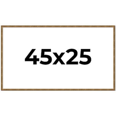 45x25 Frame Gold Solid Wood Picture Frame - Complete Modern Photo