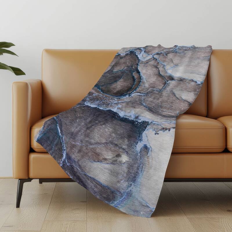 Premium Machine Washable Abstract Contemporary Sherpa Throw Blanket