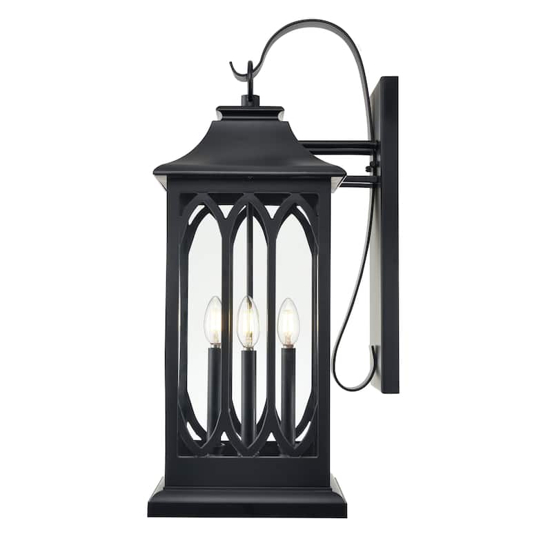 Mallorey Outdoor Wall Sconce Powder Coated Black - Powder Coated Black