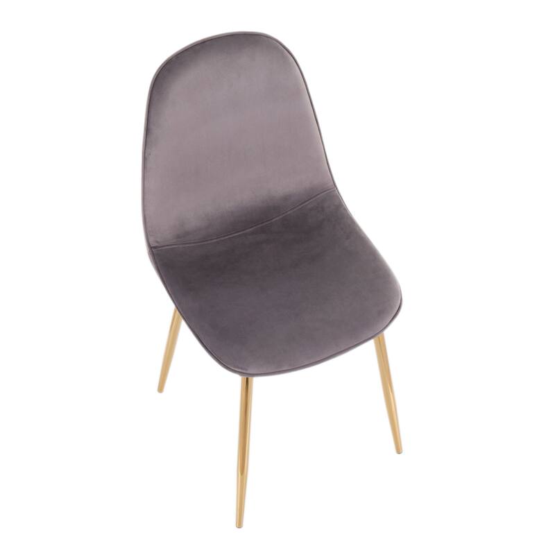Silver Orchid Stone Gold Dining Chair - Set of 2