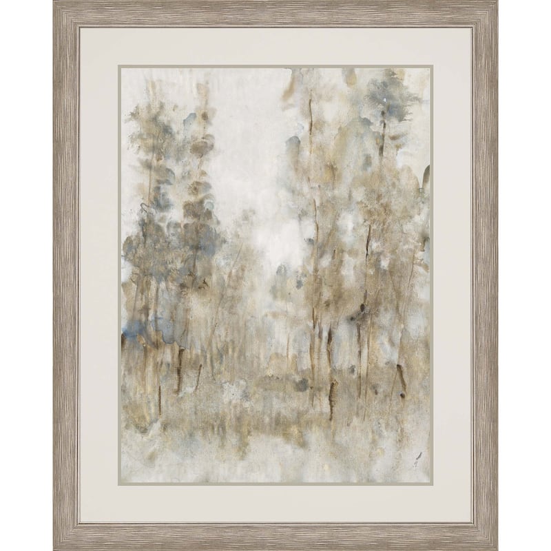 Thicket of Trees II Framed Art Giclee Under Glass - Brown - 43 X 35 X 2