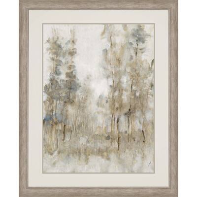 Thicket of Trees II Framed Art Giclee Under Glass - Brown