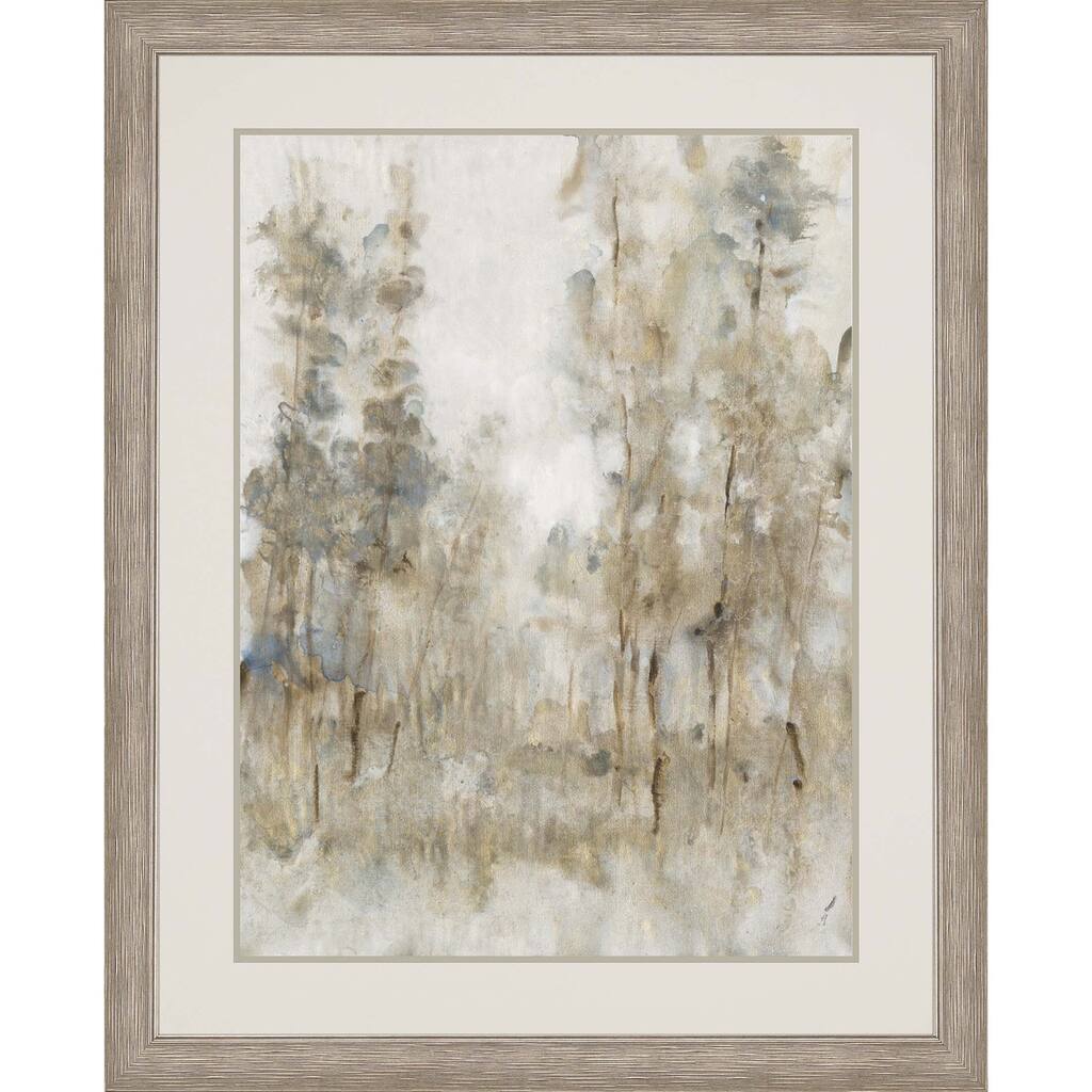 Thicket of Trees II Framed Art Giclee Under Glass - Brown