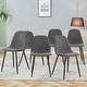 preview thumbnail 6 of 57, Modern Dining Room Kitchen Dining Chair with Black Metal Legs