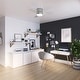 preview thumbnail 19 of 38, Hunter 44" Minimus Low Profile Ceiling Fan with LED Light, Handheld Remote - Contemporary, Transitional