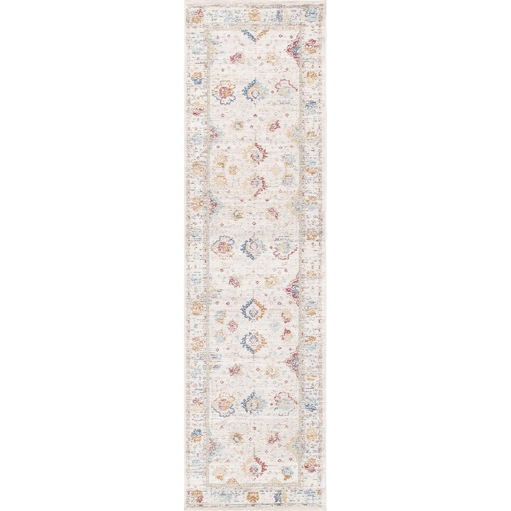 Pasargad Home Heritage Collection Power Loom Beige & Ivory Area Rug
