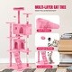 preview thumbnail 9 of 61, Furniture of America Cat Tree Multi-Level Cat Tower with Ladder, Platforms and Condos