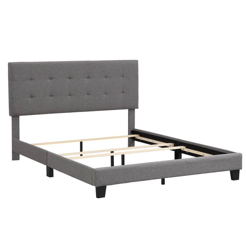 Upholstered Tufted Bed