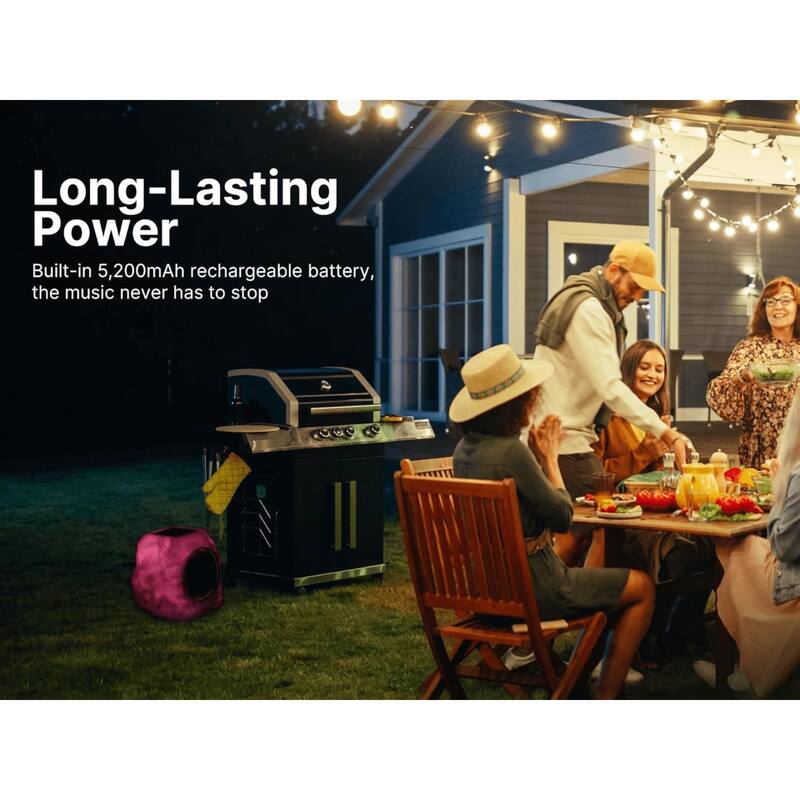 Emerson Rock Party Solar Multicolor LED Bluetooth Speaker