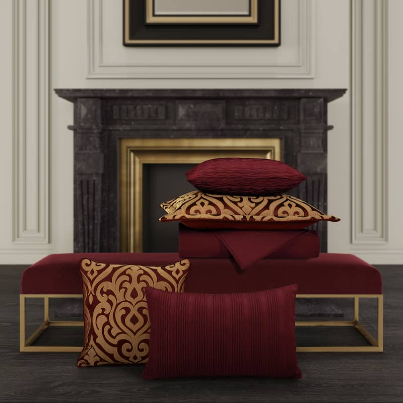 J. Queen New York Renzo 20" Square Decorative Throw Pillow