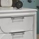 preview thumbnail 5 of 8, Furniture of America Drima Modern Pearl White Solid Wood 2-Drawer Kids Nightstand (Set of 2)