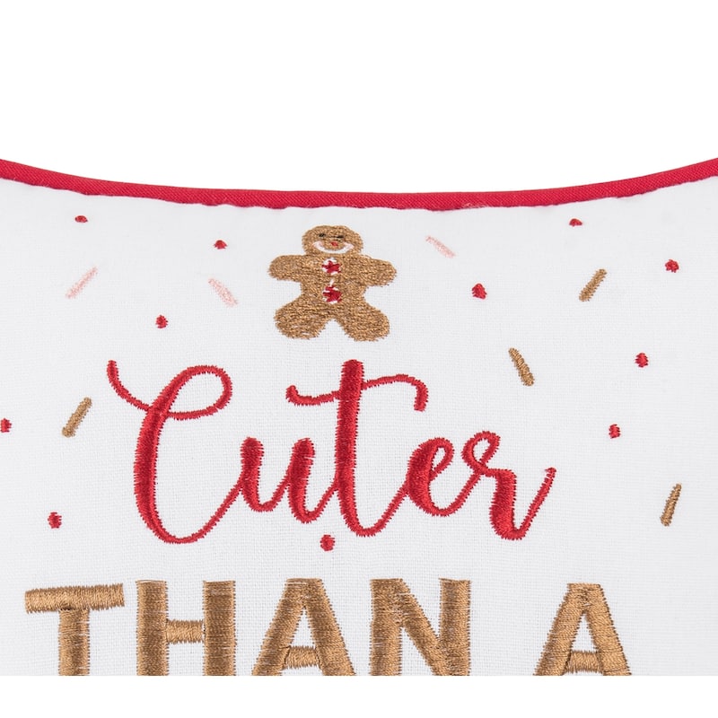 Cuter Than A Christmas Cookie Small/Petite Accent Pillow
