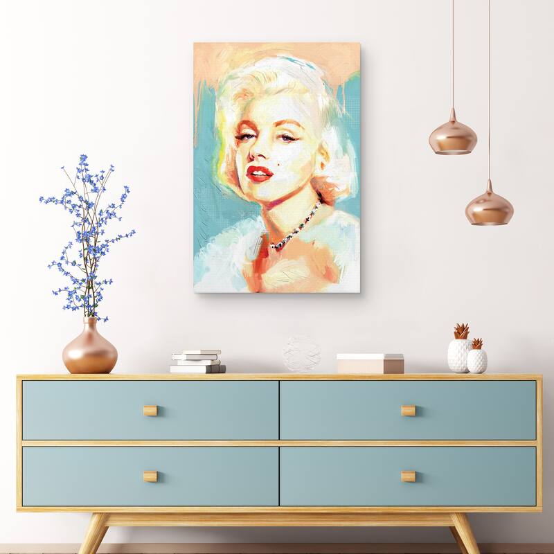 Norma Jeane by Studio Arts Canvas Art Print