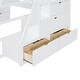 preview thumbnail 19 of 25, Full Size Loft Bed with 7 Drawers 2 Shelves and Desk
