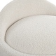 preview thumbnail 8 of 8, Uttermost Swirl Swivel Sheepskin Ottoman