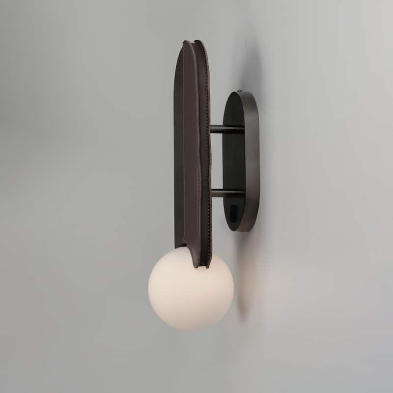 Studio M SM24601 Stitched 16" Tall LED Wall Sconce by Nina Magon