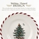preview thumbnail 3 of 5, Spode Christmas Tree Set of 4 Peppermint Canape Plates - 6.5" D