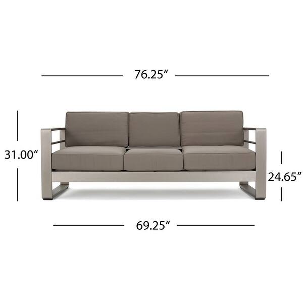 Shop Cape Coral Outdoor Loveseat Sofa With Tray By Christopher Knight Home On Sale Overstock 12972749