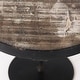 preview thumbnail 6 of 14, Lorenz Light Brown Wood w/Black Metal Base Round Decorative Display Stands (Set of 3)