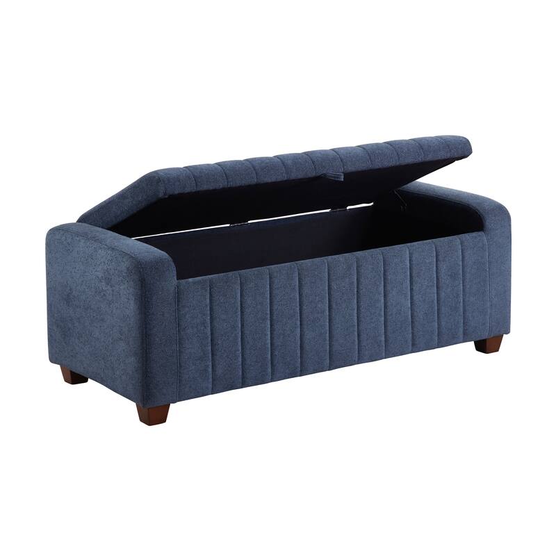 Bronte 50" Boucle Lift Top Storage Bench - Foam Cushioned Seat
