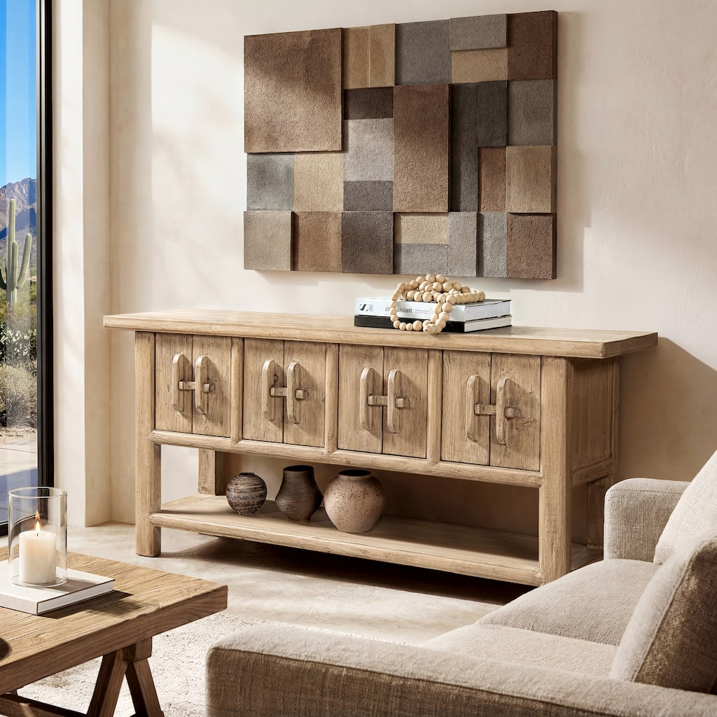 Jennifer Taylor Home Rowan 60" Solid Reclaimed Elm Sideboard with Lower Shelf