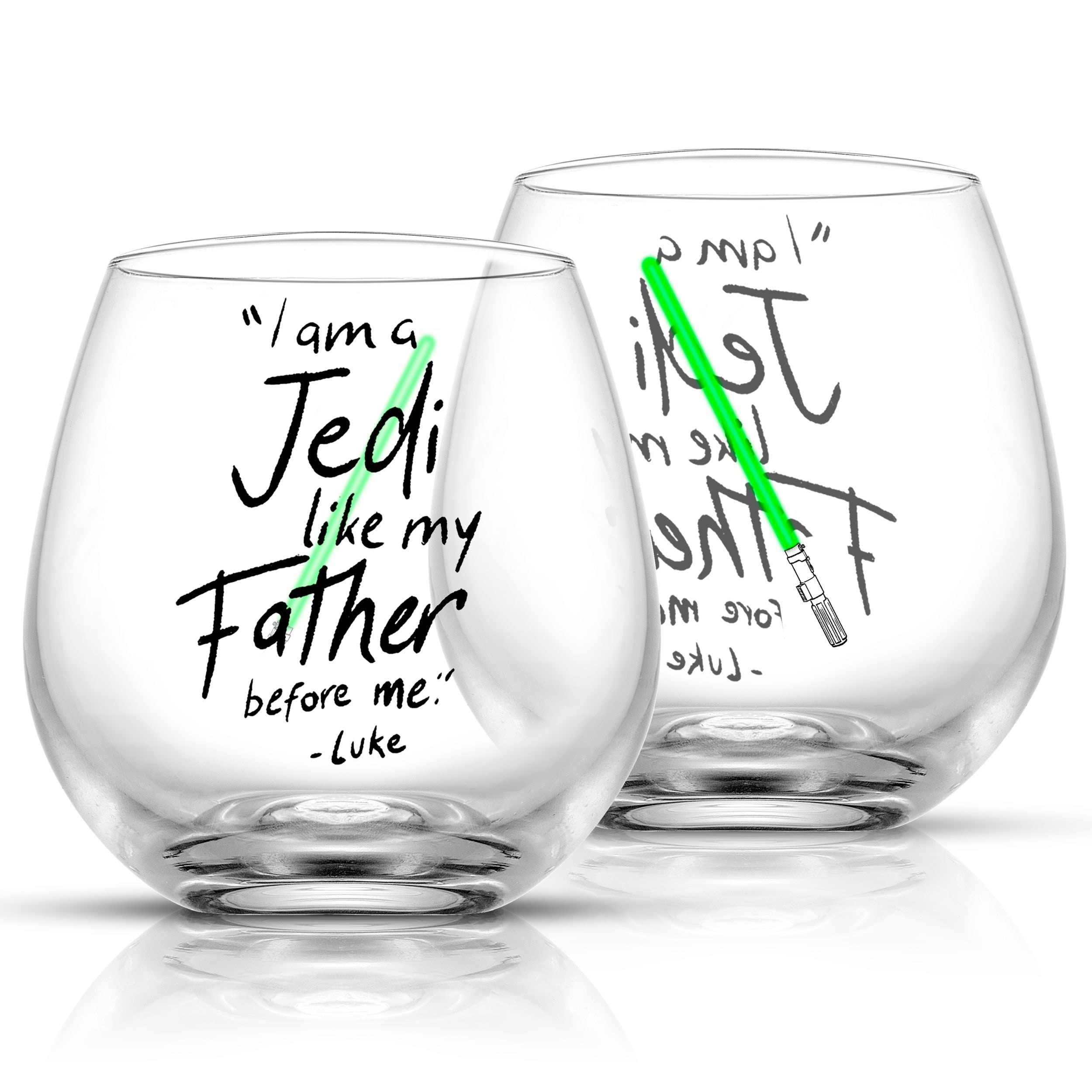 Star Wars New Hope Lightsaber Stemless Drinking Glass-15 oz-Set of 2 - Bed  Bath & Beyond - 34868565