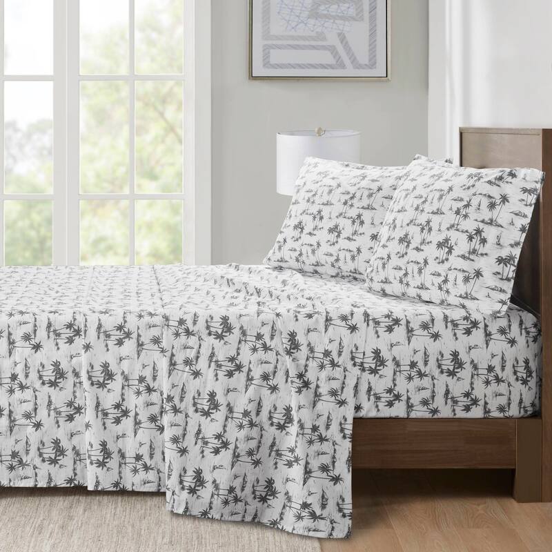 Madison Park Essentials 200 Thread Count Printed Cotton Sheet Set