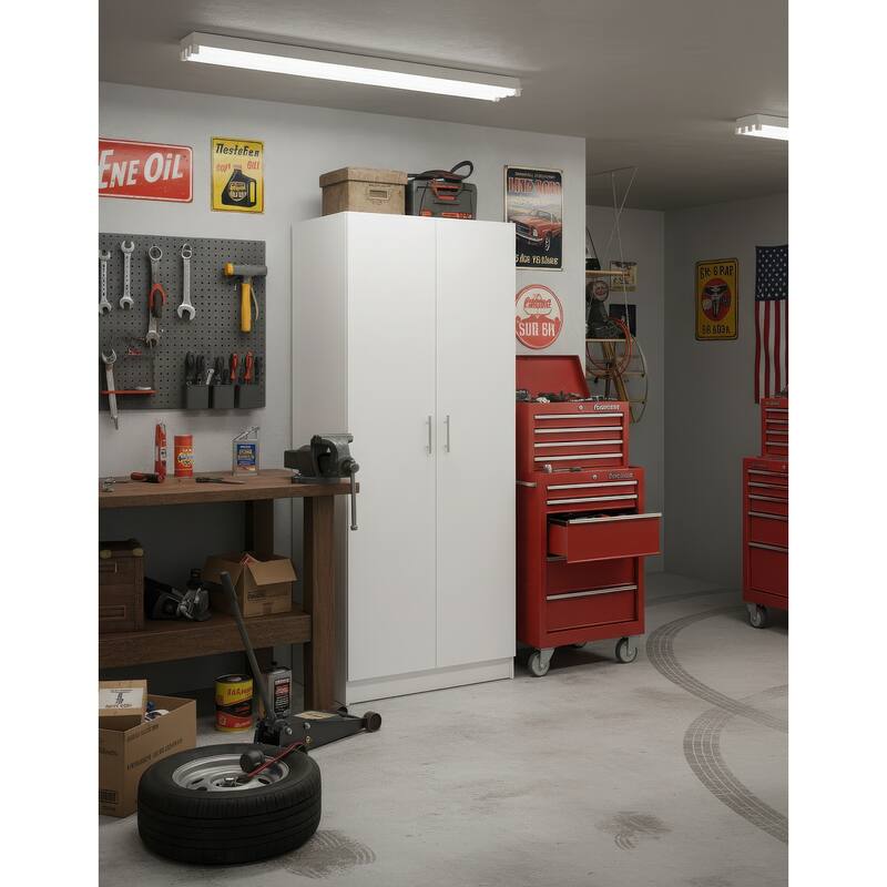 Modex Multi-Purpose Utility Storage Cabinet - W 31.5″ × D 15.7″ × H 70.9″