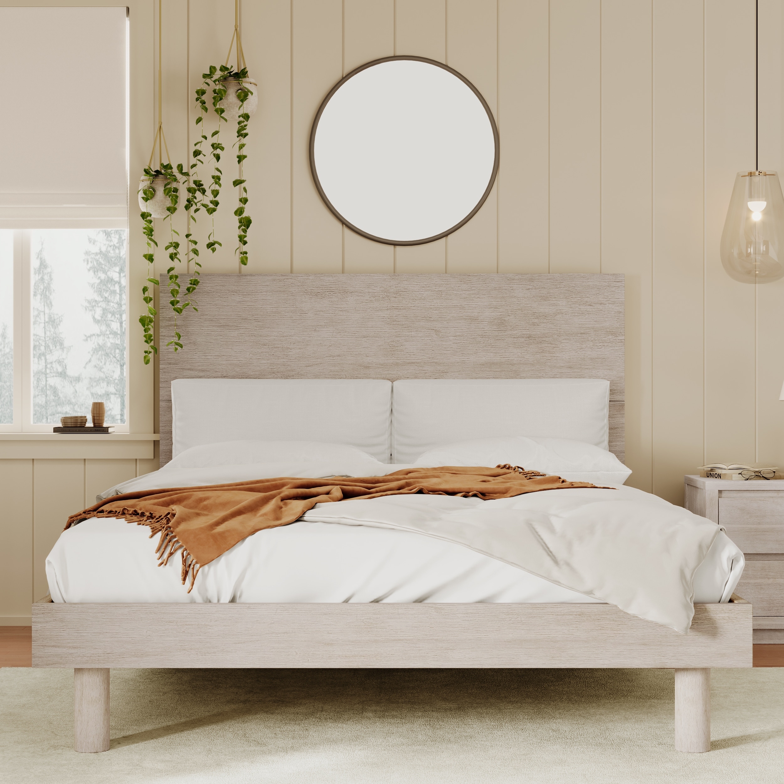 Pottery barn wood platform outlet bed
