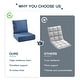preview thumbnail 34 of 103, Pocassy 22"x24"x6" Thick Cushions Pillows Indoor & Outdoor Cushion