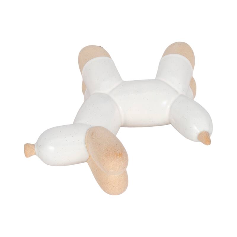 Sagebrook Home Ceramic Balloon Dog Figurine - Modern Decorative Accent Sculpture