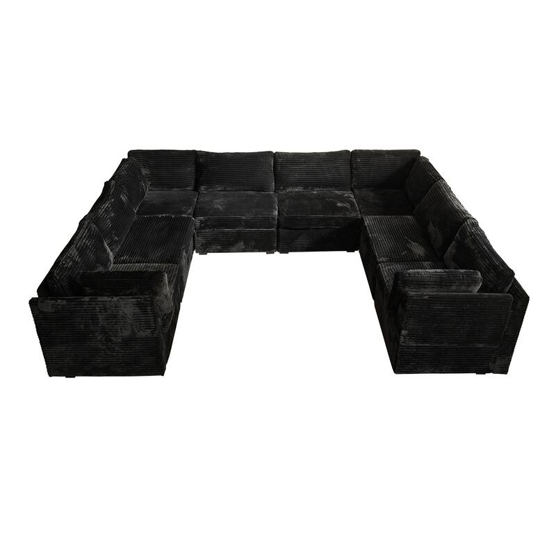 OVIOS Art-Style Deep-Seat Sofa