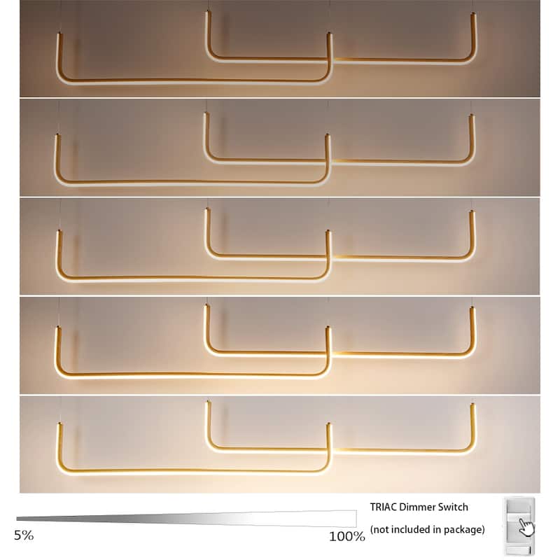 LED Linear Chandelier Kitchen Chandelier Modern Chandeliers
