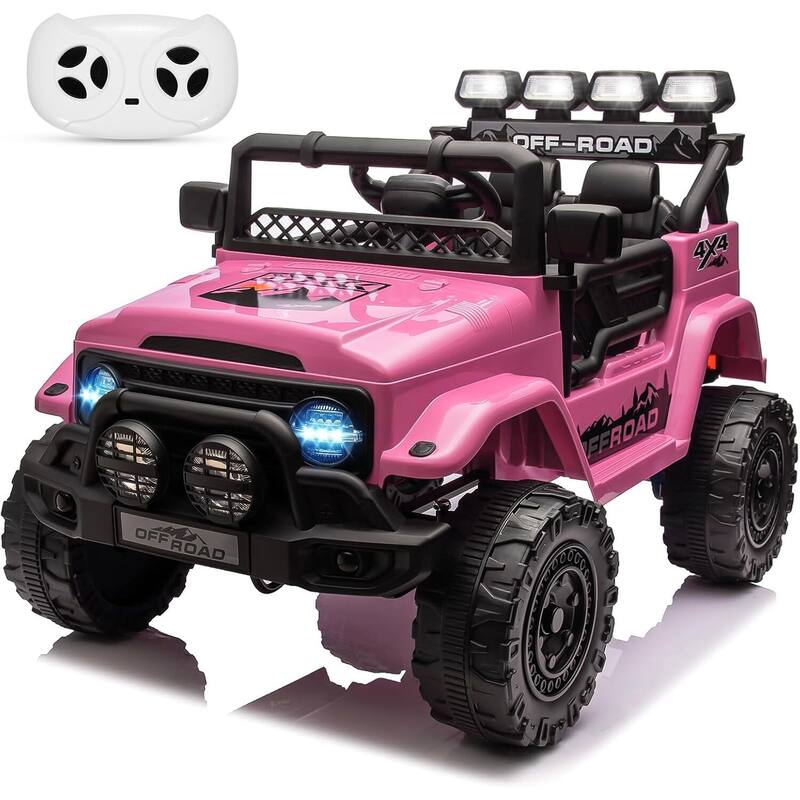 12V Kids Ride on Truck, Ride on Jeep Car with Remote Control
