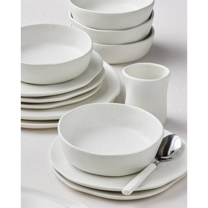Stone by Mercer Project Hekonda Deboss Stoneware Dinnerware Set